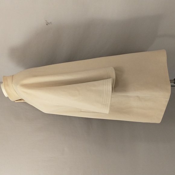 Vintage Italian Wing Sleeve Swing Coat Cashmere Blend Tan Lightweight Statement - Picture 3 of 13